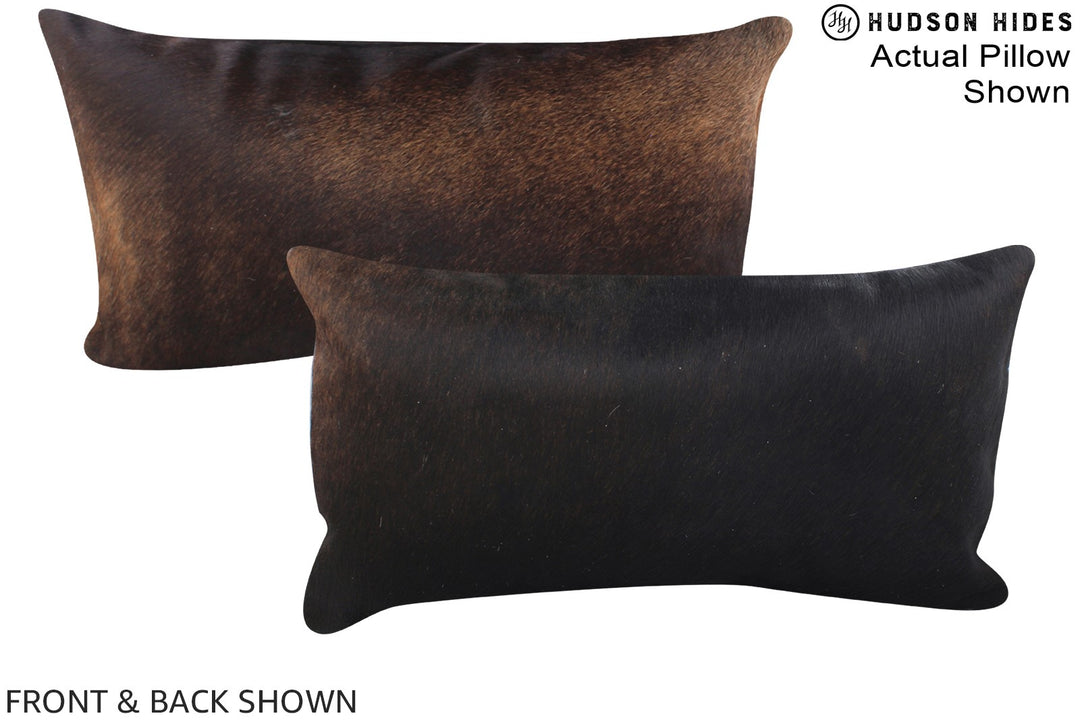 Chocolate 12"x22" Brazilian Cowhide Pillow #A15876 by Hudson Hides