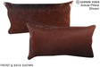 Solid Brown 12"x22" Brazilian Cowhide Pillow #A15879 by Hudson Hides