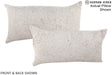 Salt and Pepper Brown 12"x22" Brazilian Cowhide Pillow #A15881 by Hudson Hides