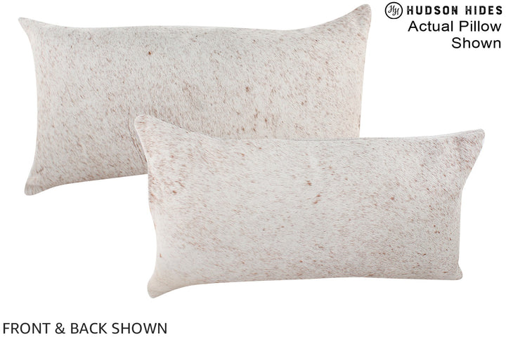 Salt and Pepper Brown 12"x22" Brazilian Cowhide Pillow #A15881 by Hudson Hides