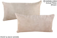 Champagne 12"x22" Brazilian Cowhide Pillow #A15883 by Hudson Hides