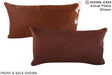 Solid Brown 12"x22" Brazilian Cowhide Pillow #A15886 by Hudson Hides