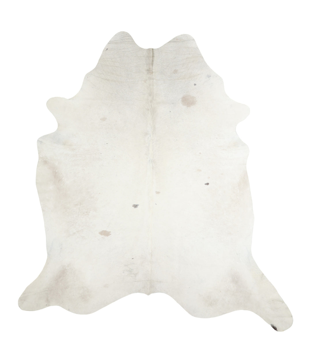 Ivory with Beige XX-Large Brazilian Cowhide Rug 7'9"H x 7'0"W #A15887R