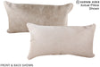 Champagne 12"x22" Brazilian Cowhide Pillow #A15911 by Hudson Hides