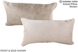 Champagne 12"x22" Brazilian Cowhide Pillow #A15911 by Hudson Hides