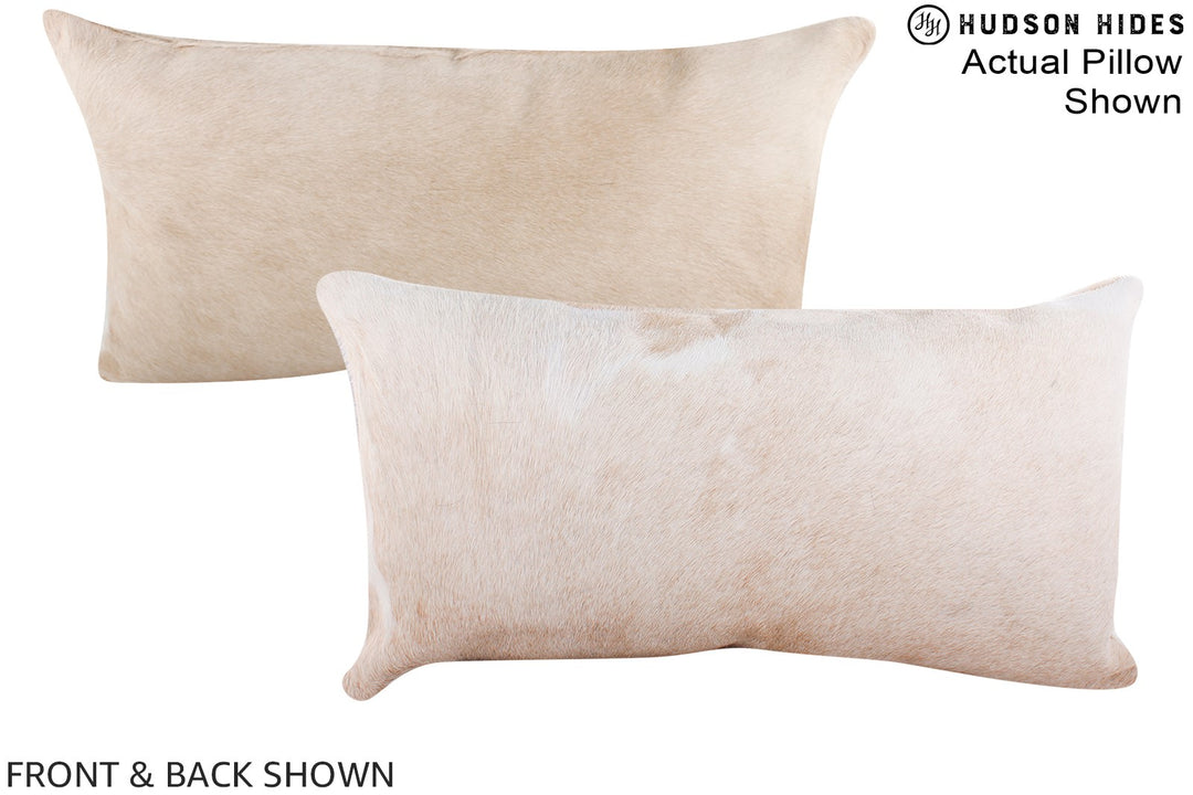 Beige 12"x22" Brazilian Cowhide Pillow #A15913 by Hudson Hides