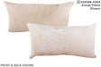 Beige 12"x22" Brazilian Cowhide Pillow #A15913 by Hudson Hides