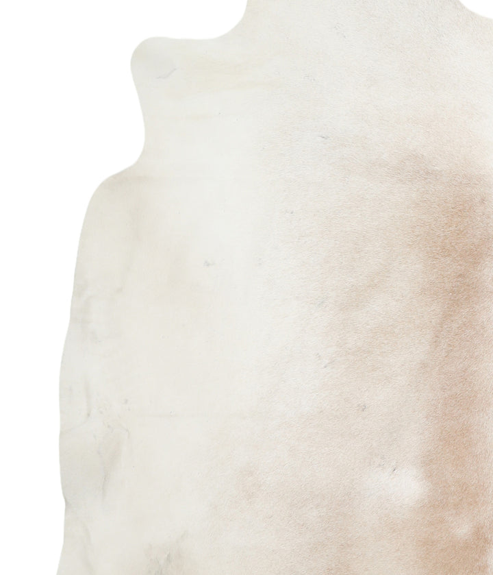 Ivory with Beige X-Large Brazilian Cowhide Rug 6'3"H x 6'10"W #A15919R by Hudson Hides