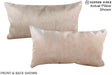 Champagne 12"x22" Brazilian Cowhide Pillow #A15929 by Hudson Hides