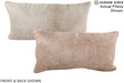 Champagne 12"x22" Brazilian Cowhide Pillow #A15933 by Hudson Hides