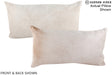 Champagne 12"x22" Brazilian Cowhide Pillow #A15936 by Hudson Hides