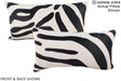 Zebra 12"x22" Brazilian Cowhide Pillow #A15942 by Hudson Hides