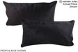 Solid Black 12"x22" Brazilian Cowhide Pillow #A15952 by Hudson Hides