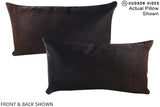Chocolate 12"x22" Brazilian Cowhide Pillow #A15960 by Hudson Hides