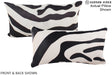 Zebra 12"x22" Brazilian Cowhide Pillow #A15961 by Hudson Hides
