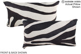 Zebra 12"x22" Brazilian Cowhide Pillow #A15973 by Hudson Hides