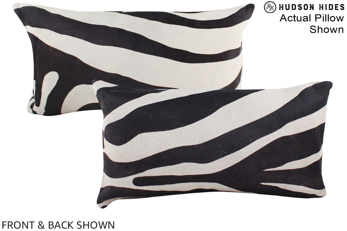 Zebra Cowhide Pillow #A15973