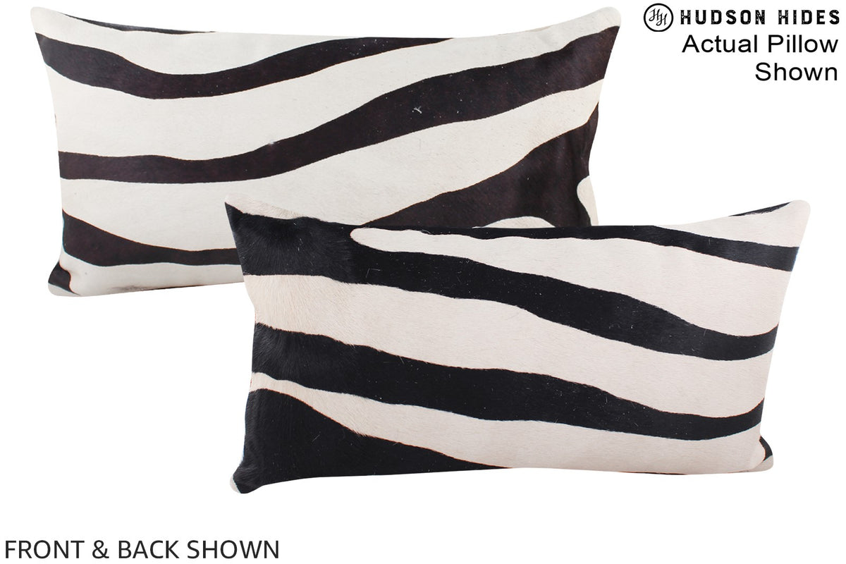Zebra Cowhide Pillow #A15976