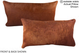 Solid Brown 12"x22" Brazilian Cowhide Pillow #A15983 by Hudson Hides