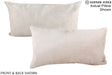 Champagne 12"x22" Brazilian Cowhide Pillow #A15987 by Hudson Hides