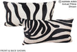 Zebra 12"x22" Brazilian Cowhide Pillow #A15997 by Hudson Hides