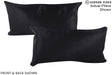 Solid Black 12"x22" Brazilian Cowhide Pillow #A15998 by Hudson Hides