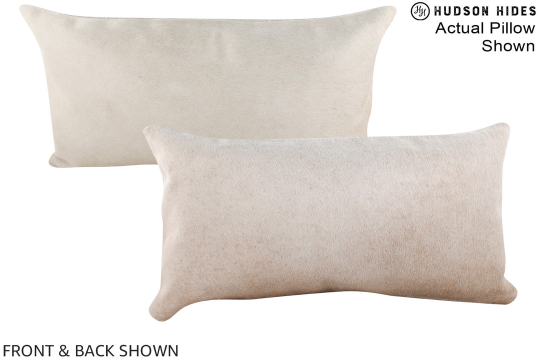 Champagne 12"x22" Brazilian Cowhide Pillow #A16000 by Hudson Hides