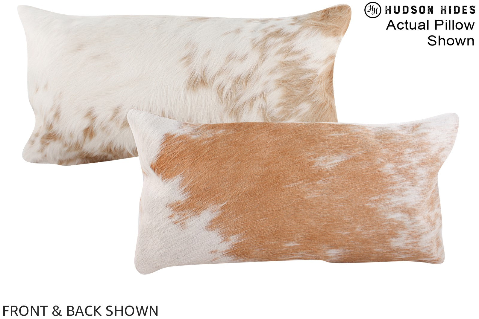 Beige and White Cowhide Pillow #A16002