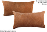 Solid Brown 12"x22" Brazilian Cowhide Pillow #A16015 by Hudson Hides