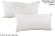 Grey 12"x22" Brazilian Cowhide Pillow #A16017 by Hudson Hides