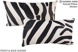 Zebra 12"x22" Brazilian Cowhide Pillow #A16018 by Hudson Hides