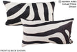 Zebra 12"x22" Brazilian Cowhide Pillow #A16049 by Hudson Hides