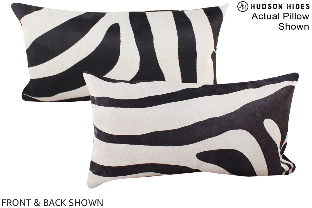 Zebra Cowhide Pillow #A16049