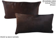 Chocolate 12"x22" Brazilian Cowhide Pillow #A16051 by Hudson Hides