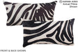 Zebra 12"x22" Brazilian Cowhide Pillow #A16052 by Hudson Hides