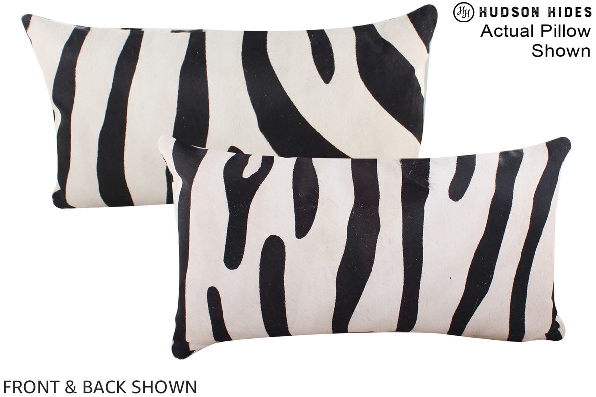 Zebra Cowhide Pillow #A16057