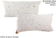 Salt and Pepper Brown 12"x22" Brazilian Cowhide Pillow #A16061 by Hudson Hides