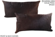 Chocolate 12"x22" Brazilian Cowhide Pillow #A16071 by Hudson Hides