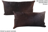 Chocolate 12"x22" Brazilian Cowhide Pillow #A16071 by Hudson Hides