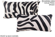Zebra 12"x22" Brazilian Cowhide Pillow #A16074 by Hudson Hides