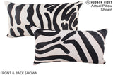 Zebra 12"x22" Brazilian Cowhide Pillow #A16074 by Hudson Hides