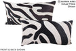 Zebra 12"x22" Brazilian Cowhide Pillow #A16084 by Hudson Hides