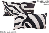 Zebra 12"x22" Brazilian Cowhide Pillow #A16084 by Hudson Hides