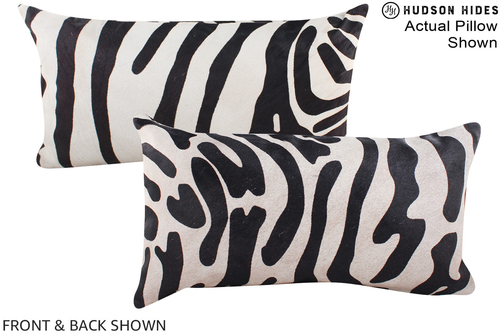 Zebra Cowhide Pillow #A16086