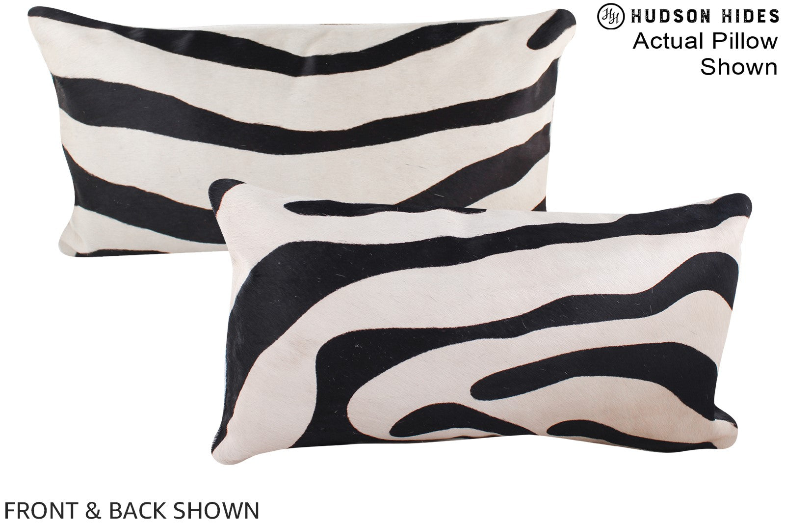 Zebra Cowhide Pillow #A16089