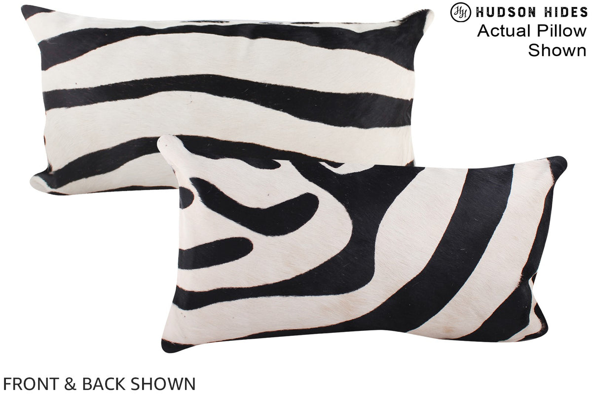 Zebra Cowhide Pillow #A16091