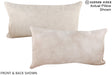 Champagne 12"x22" Brazilian Cowhide Pillow #A16092 by Hudson Hides