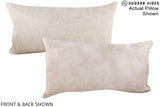 Champagne 12"x22" Brazilian Cowhide Pillow #A16092 by Hudson Hides