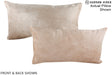 Champagne 12"x22" Brazilian Cowhide Pillow #A16093 by Hudson Hides