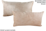 Champagne 12"x22" Brazilian Cowhide Pillow #A16093 by Hudson Hides